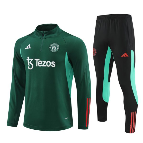 Manchester United 2023/24 Half-Zip Adult Sweater+Pant 14001 - Image 5