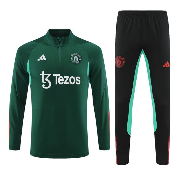 Manchester United 2023/24 Half-Zip Adult Sweater+Pant 14001