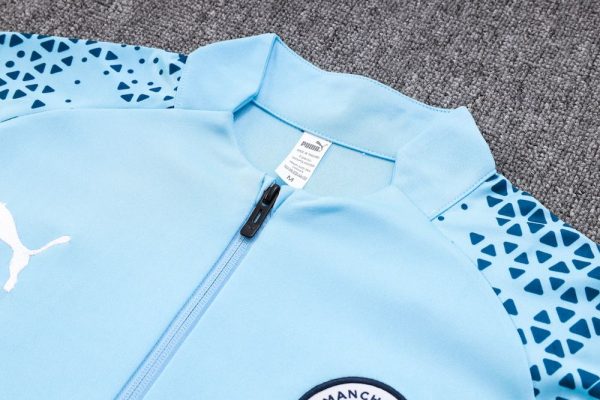 Manchester City 2023/24 Half-Zip Adult Sweater+Pant 815 - Image 3