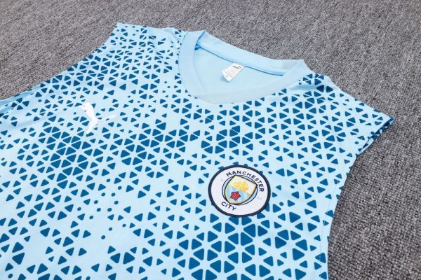 Manchester City 2023/24 Adult Tank Top+Short 815 - Image 4