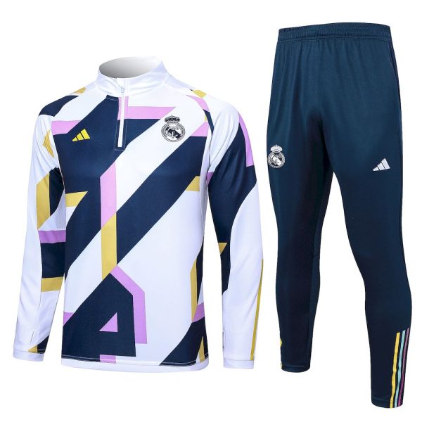 Real Madrid 2023/24 Half-Zip Adult Sweater+Pant 815