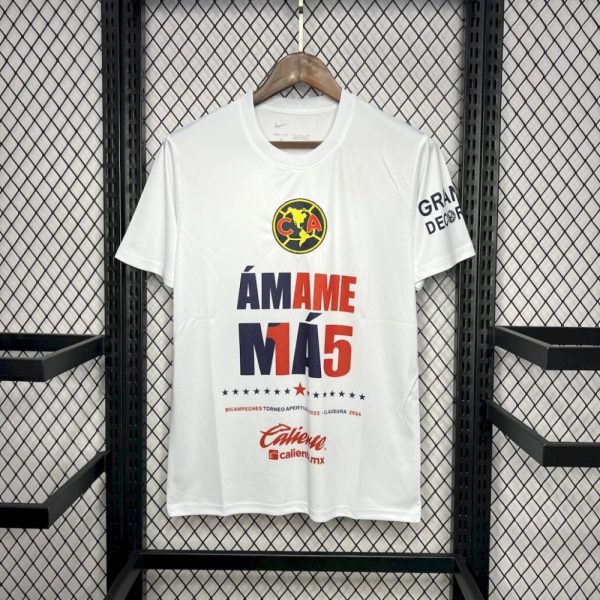 Club America 2024/25 15 Champions White Commemorative Edition White Jersey - Image 5