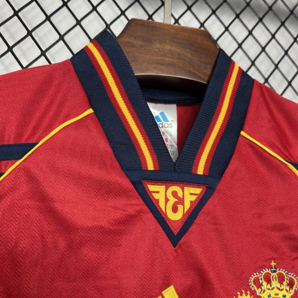Spain 1998 Home Retro Jersey - Image 7