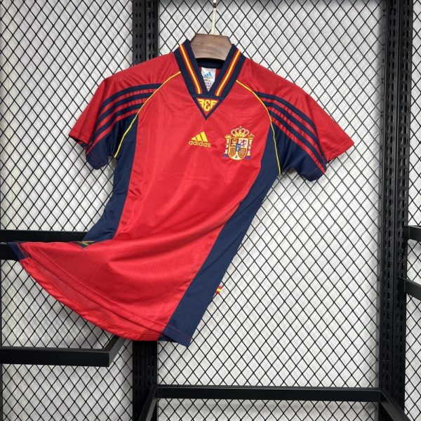 Spain 1998 Home Retro Jersey - Image 3