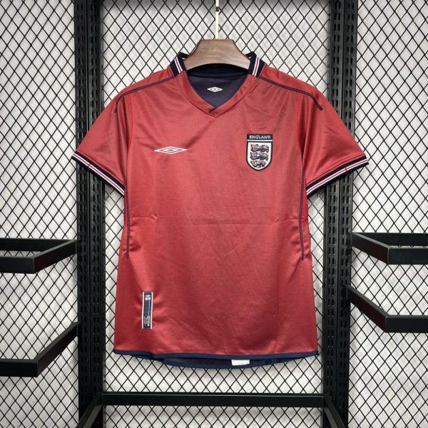 England 2002 Away Retro Jersey (Double-Sided)
