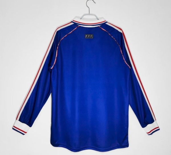 France 1998 World Cup Home Long Sleeves Retro Jersey - Image 2