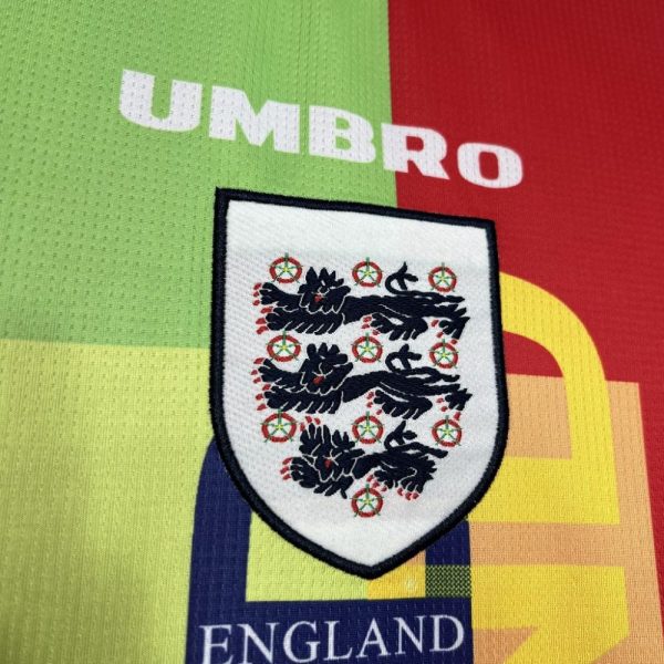 England 1995/96 Goalkeeper Long Sleeves Retro Jersey - Image 6
