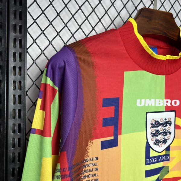 England 1995/96 Goalkeeper Long Sleeves Retro Jersey - Image 4