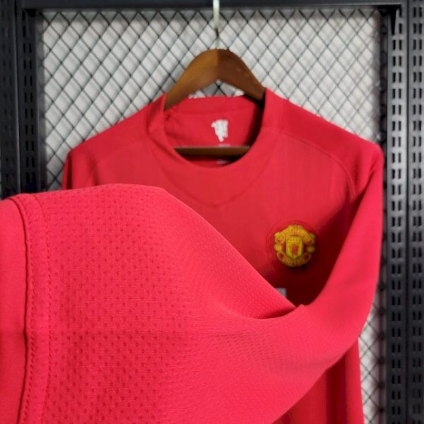 Manchester United 2007/08 Home Long Sleeves Retro Jersey - Image 3