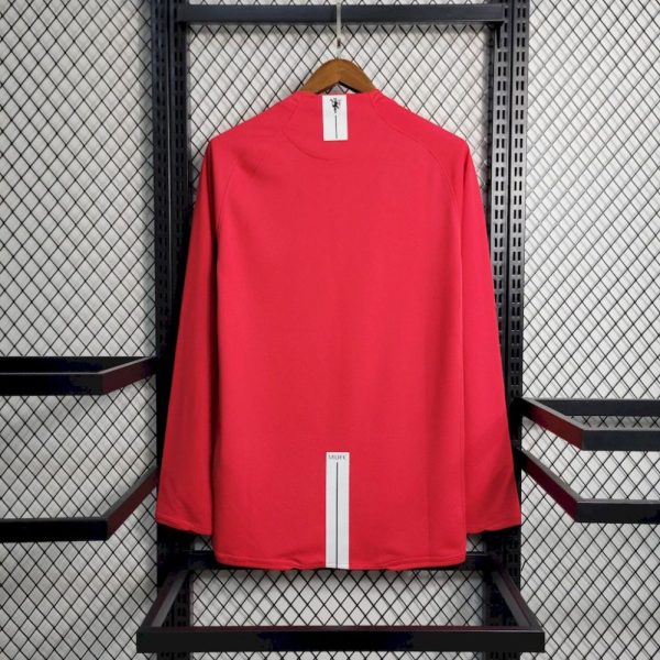 Manchester United 2007/08 Home Long Sleeves Retro Jersey - Image 2