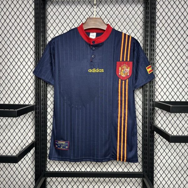 Spain 1996 Away Retro Jersey - Image 9