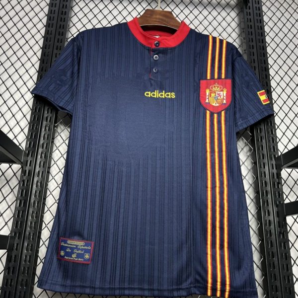 Spain 1996 Away Retro Jersey - Image 5