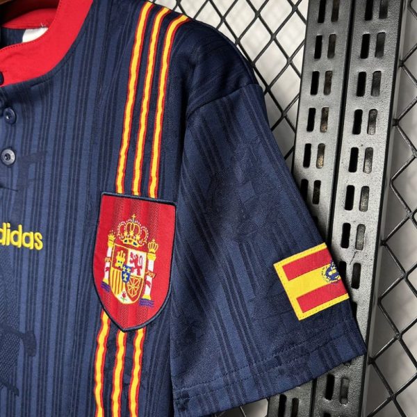 Spain 1996 Away Retro Jersey - Image 4