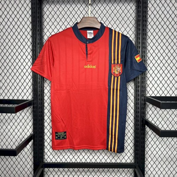 Spain 1996 Home Retro Jersey - Image 8
