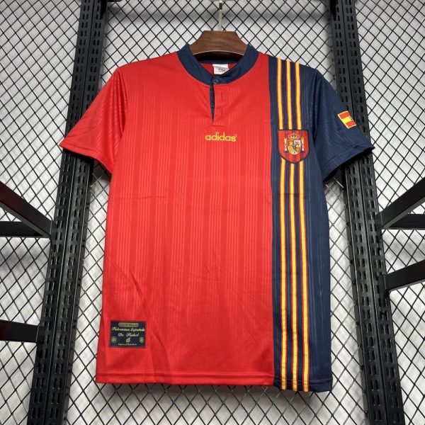 Spain 1996 Home Retro Jersey - Image 3