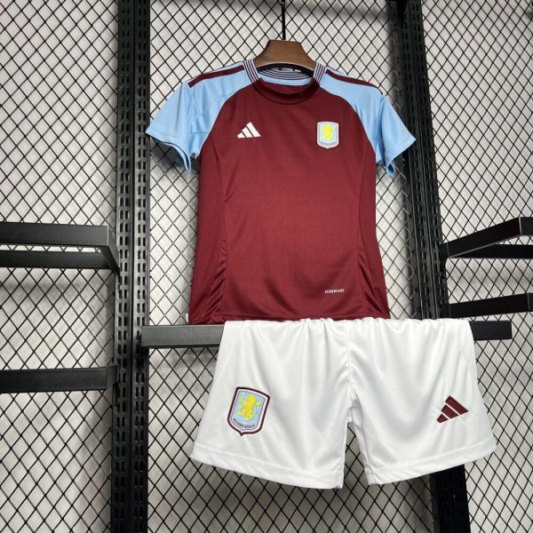 Aston Villa 2024/25 Home Kids Kit - Image 3