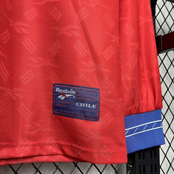 Chile 1998 Home Long Sleeves Retro Jersey - Image 5