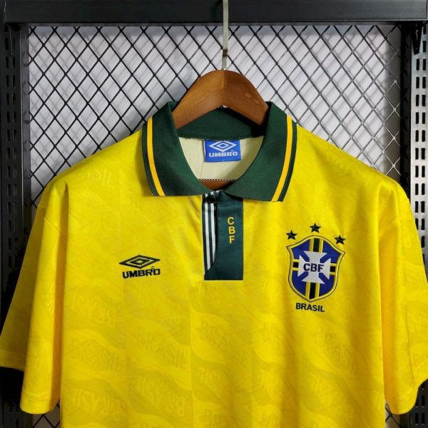 Brazil 1991/93 Home Retro Jersey - Image 9