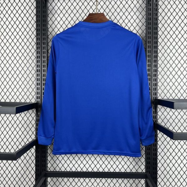 Manchester United 2024/25 Joint Edition Blue Long Sleeves Retro Jersey - Image 2