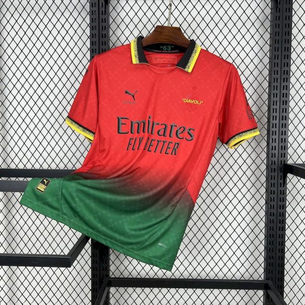 Ac Milan 2025/26 Co-Branded Red Edition Jersey