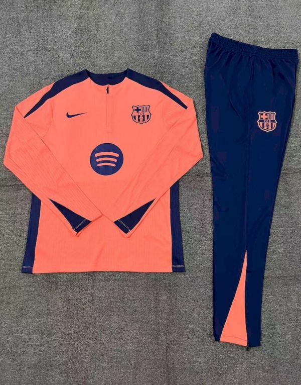 Barcelona 2024/25 Half-Zip Kids  Sweater+Pant 14001 - Image 2
