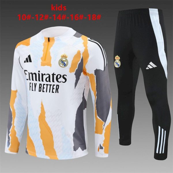 Real Madrid 2024/25 Half-Zip Kids Sweater+Pant 14001