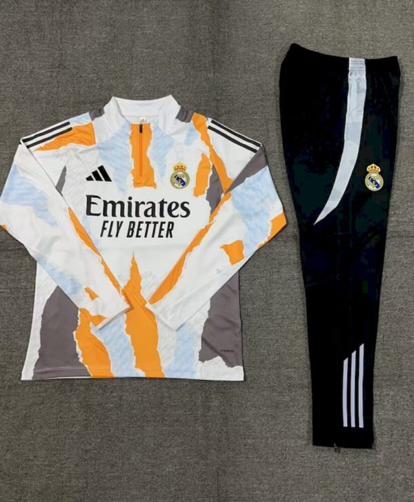 Real Madrid 2024/25 Half-Zip Kids Sweater+Pant 14001 - Image 2