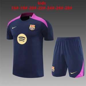 Barcelona 2024/25 Training Kids Jersey+Short 14001