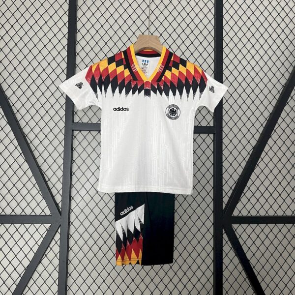 Germany 1994 Home Kids Retro Jersey And Shorts
