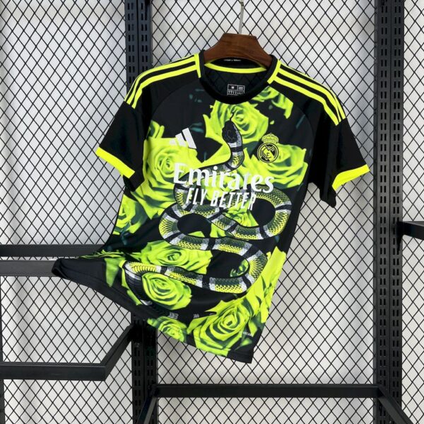 Real Madrid 2025/26 Green Rose Bamboo Leaf Green Jersey