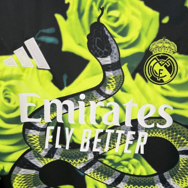 Real Madrid 2025/26 Green Rose Bamboo Leaf Green Jersey - Image 4