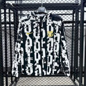 Barcelona 2025/26 Black and white stripesr Windbreaker