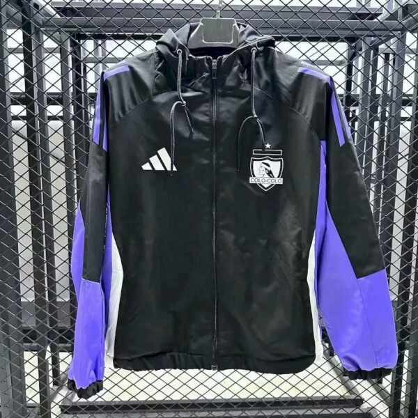 Colo Colo 2025/26 Black Windbreaker