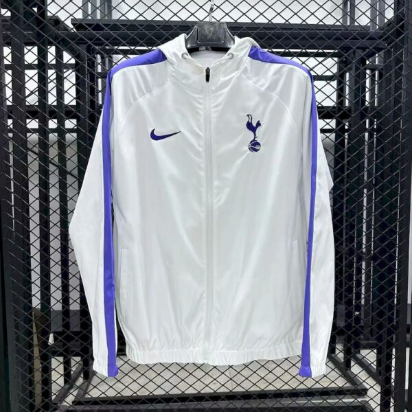 Tottenham Hotspur 2025/26 White Windbreaker