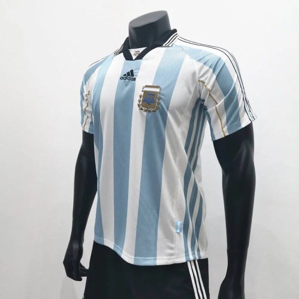 Argentina 1998 Home Retro Jersey - Image 6