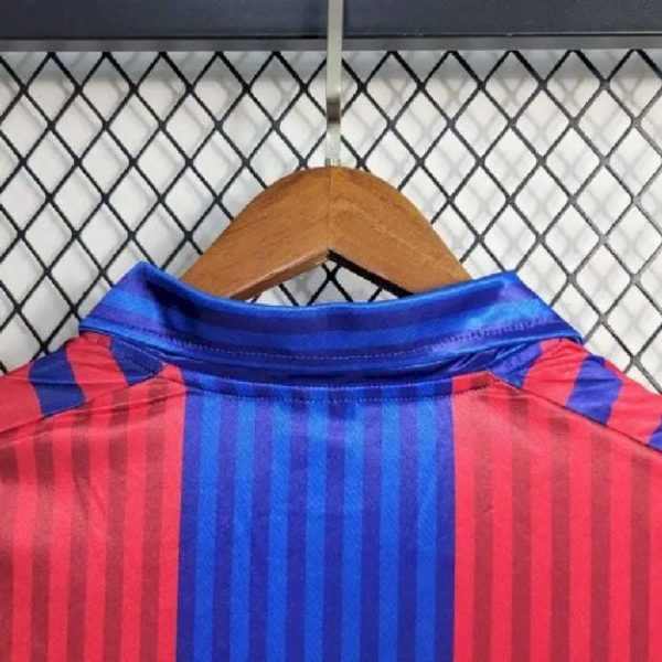 Barcelona 1991/92 Home Long Sleeve Retro Jersey - Image 8