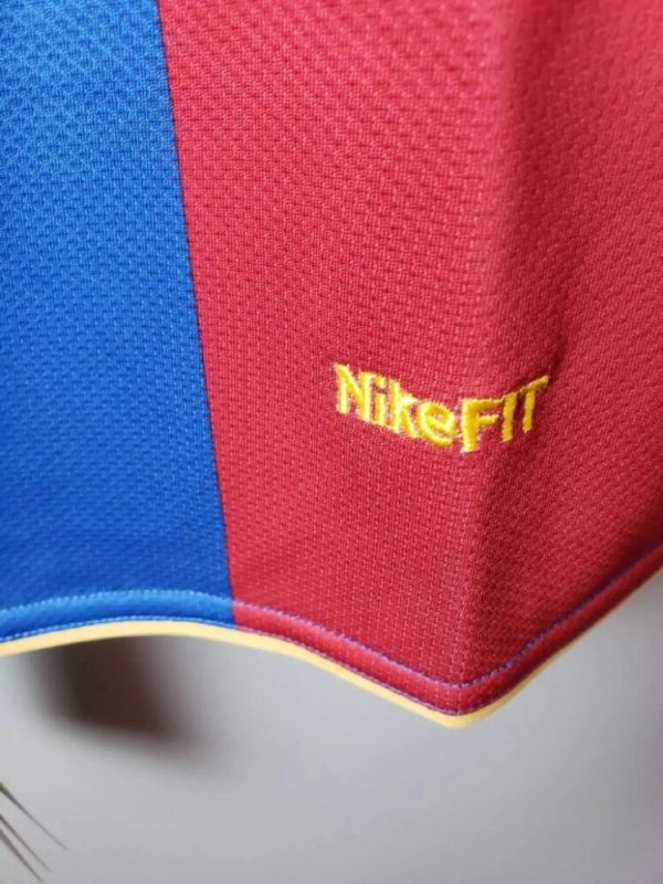 Barcelona 2007/08 Home Long Sleeves Retro Jersey - Image 5