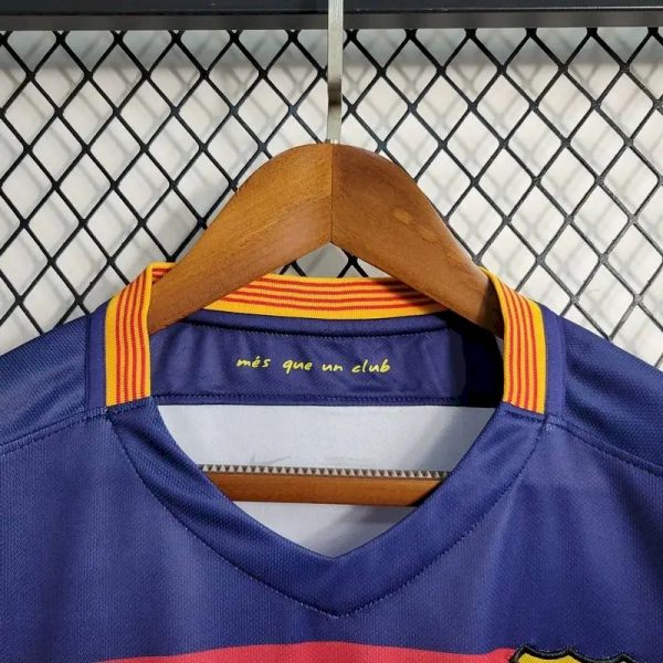 Barcelona 2015/16 Home Retro Jersey - Image 8