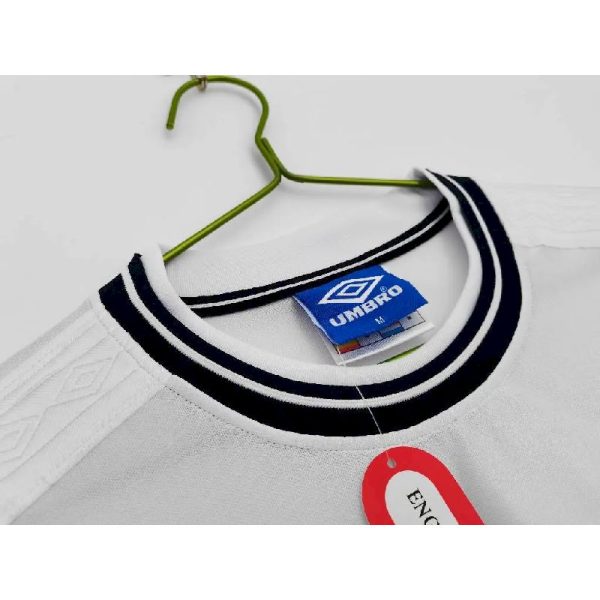 England 1999/01 Home Retro Jersey - Image 3