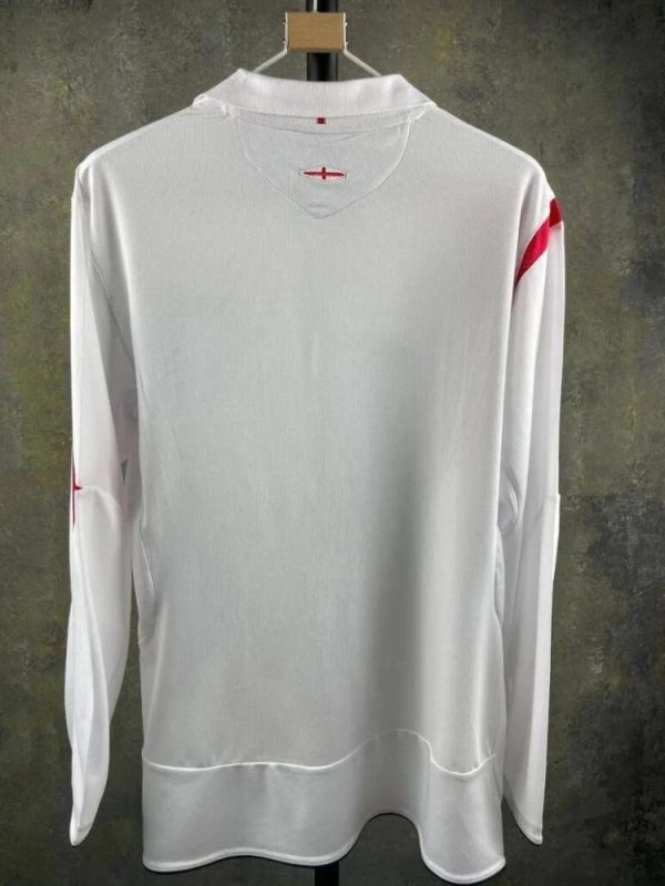 England 2006 World Cup Home Long Sleeves Retro Jersey - Image 2