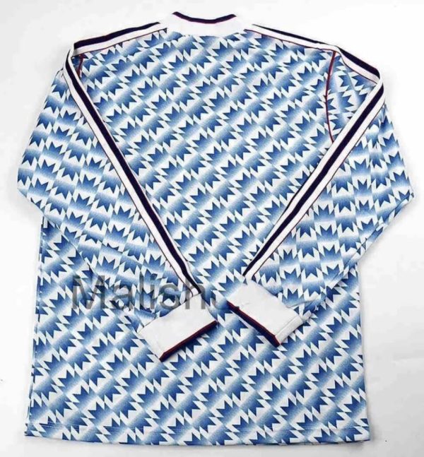 Manchester United 1990/92 Away Long Sleeves Retro Jersey - Image 13