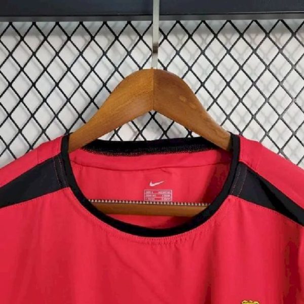 Manchester United 2002/04 Home Long Sleeve Retro Jersey - Image 3
