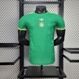 Mens Mexico 2025/26 Gold-Green Jersey Player Version