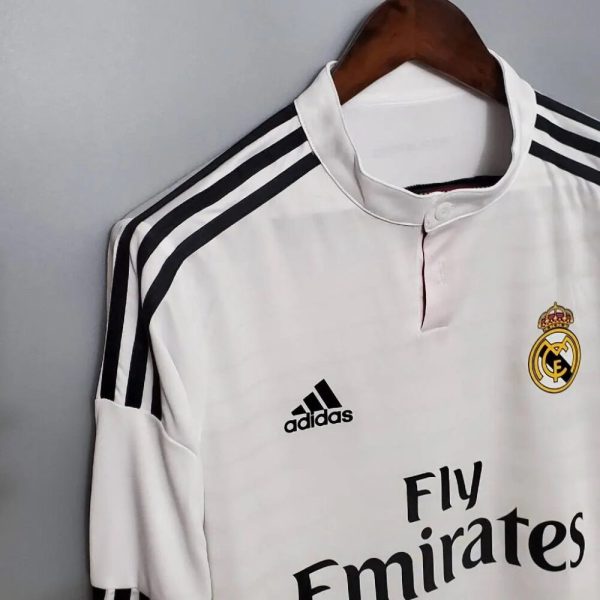 Real Madrid 2014/15 Home Long Sleeves Retro Jersey - Image 3
