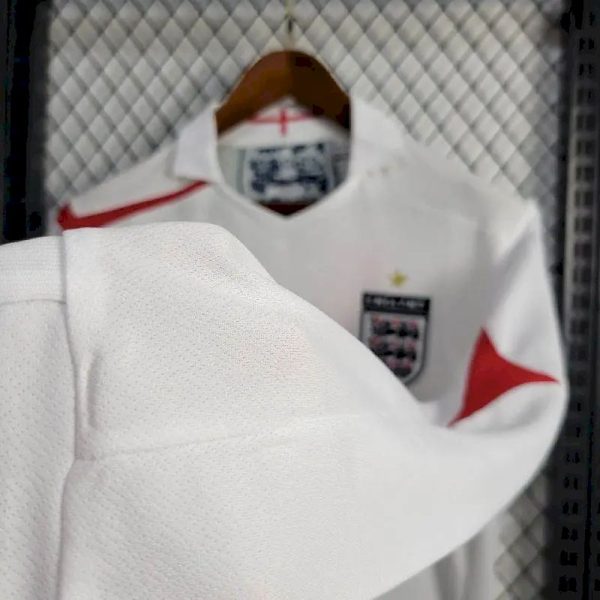 England 2005 Home Long Sleeves Retro Jersey - Image 3