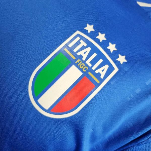 Italy 2024/25 Euro Home Long Sleeves Jersey Player Version - Image 9