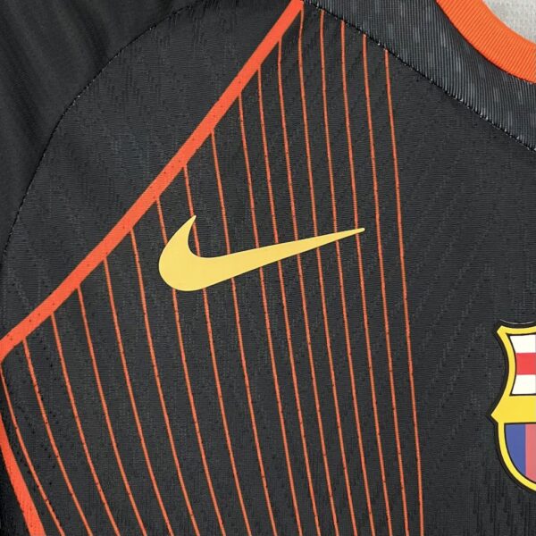 Barcelona 2025/26 Black Orange Special Edition Jersey (With Champions League) - Image 5
