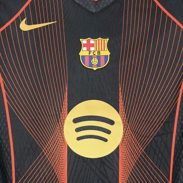 Barcelona 2025/26 Black Orange Special Edition Jersey (With Champions League) - Image 4