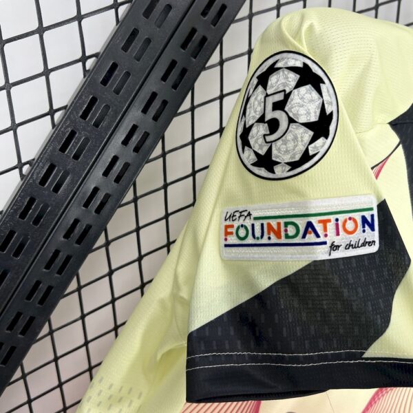Barcelona 2025/26 Yellow Pink Special Edition Jersey (With Champions League) - Image 3