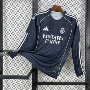 Real Madrid 2025/26 Away Long Sleeves Jersey